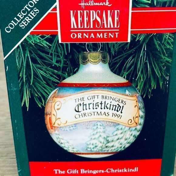 Hallmark Vintage The Gift Bringers Christkindl Christmas Ball Ornament - Picture 1 of 5